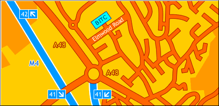 Location of Baglan IT Centre