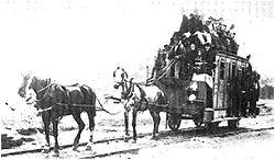 Horse drawn train