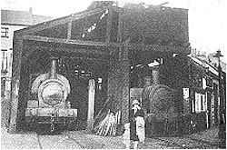 The locomotive shed at Rutland Street in 1929