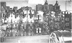 Rotary converters inside the No.1 sub-station