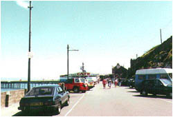 The approach road to the Mumbles Pier